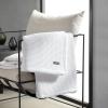 imageVera Wang  Queen Blanket Luxury Cotton Bedding Soft Home Decor with Waffle Weave Knit Waffleweave Grey QueenWhite