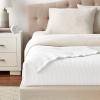 imageVera Wang  Queen Blanket Luxury Cotton Bedding Soft Home Decor with Waffle Weave Knit Waffleweave Grey QueenWhite