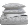 imageVera Wang  Queen Duvet Cover Set Luxury Bedding with Matching Shams Designer Home Decor Illusion Grey QueenIllusion Grey