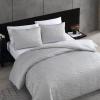 imageVera Wang  Queen Duvet Cover Set Luxury Bedding with Matching Shams Designer Home Decor Illusion Grey QueenIllusion Grey