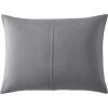 imageVera Wang  Queen Duvet Cover Set Luxury Cotton Bedding with Button Closure Includes Matching Shams Textured Pleats White QueenTextured Pleats Charcoal