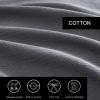 imageVera Wang  Queen Duvet Cover Set Luxury Cotton Bedding with Button Closure Includes Matching Shams Textured Pleats White QueenTextured Pleats Charcoal