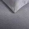imageVera Wang  Queen Duvet Cover Set Luxury Cotton Bedding with Button Closure Includes Matching Shams Textured Pleats White QueenTextured Pleats Charcoal