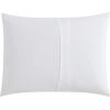 imageVera Wang  Queen Duvet Cover Set Luxury Cotton Bedding with Button Closure Includes Matching Shams Textured Pleats White QueenTextured Pleats White