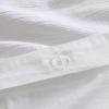 imageVera Wang  Queen Duvet Cover Set Luxury Cotton Bedding with Button Closure Includes Matching Shams Textured Pleats White QueenTextured Pleats White