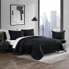 imageVera Wang  Queen Quilt Set Luxurious Velvet Bedding with Matching Shams Lightweight Home Decor Diamond Velvet Charcoal Grey QueenDiamond Black