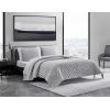 imageVera Wang  Queen Quilt Set Luxurious Velvet Bedding with Matching Shams Lightweight Home Decor Diamond Velvet Charcoal Grey QueenGrey