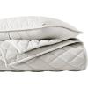 imageVera Wang  Queen Quilt Set Luxurious Velvet Bedding with Matching Shams Lightweight Home Decor Diamond Velvet Charcoal Grey QueenNatural Ivory