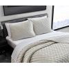 imageVera Wang  Queen Quilt Set Luxurious Velvet Bedding with Matching Shams Lightweight Home Decor Diamond Velvet Charcoal Grey QueenNatural Ivory