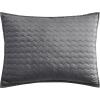 imageVera Wang  Queen Quilt Set Luxury Cotton Bedding with Matching Shams All Season Home Decor Herringbone Charcoal Grey QueenCharcoal Grey