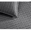 imageVera Wang  Queen Quilt Set Luxury Cotton Bedding with Matching Shams All Season Home Decor Herringbone Charcoal Grey QueenCharcoal Grey