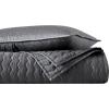 imageVera Wang  Queen Quilt Set Luxury Cotton Bedding with Matching Shams All Season Home Decor Herringbone Charcoal Grey QueenCharcoal Grey