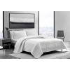 imageVera Wang  Queen Quilt Set Luxury Cotton Bedding with Matching Shams All Season Home Decor Herringbone Charcoal Grey QueenWhite
