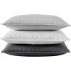 imageVera Wang  Queen Quilt Set Luxury Cotton Bedding with Matching Shams All Season Home Decor Herringbone Charcoal Grey QueenWhite