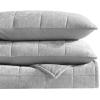 imageVera Wang  Queen Quilt Set Soft Lightweight Bedding with Matching Shams Super Soft and Cozy Home Decor OekoTex Certified Chenille Box Solid Chocolate Brown QueenChenille Box Solid Silver Grey