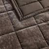 imageVera Wang  Queen Quilt Set Soft Lightweight Bedding with Matching Shams Super Soft and Cozy Home Decor OekoTex Certified Chenille Box Solid Chocolate Brown QueenChenille Box Solid Chocolate Brown