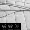 imageVera Wang  Queen Quilt Set Soft Lightweight Bedding with Matching Shams Super Soft and Cozy Home Decor OekoTex Certified Chenille Box Solid Chocolate Brown QueenChenille Box Solid Silver Grey