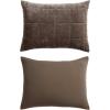 imageVera Wang  Queen Quilt Set Soft Lightweight Bedding with Matching Shams Super Soft and Cozy Home Decor OekoTex Certified Chenille Box Solid Chocolate Brown QueenChenille Box Solid Chocolate Brown