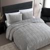 imageVera Wang  Queen Quilt Set Soft Lightweight Bedding with Matching Shams Super Soft and Cozy Home Decor OekoTex Certified Chenille Box Solid Chocolate Brown QueenChenille Box Solid Silver Grey