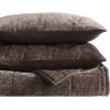imageVera Wang  Queen Quilt Set Soft Lightweight Bedding with Matching Shams Super Soft and Cozy Home Decor OekoTex Certified Chenille Box Solid Chocolate Brown QueenChenille Box Solid Chocolate Brown
