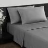 imageVera Wang  Queen Sheet Set Luxury Sateen Cotton Bedding 800 Thread Count Soft ampamp Smooth Home Decor Steel Grey4pcs QueenCharcoal