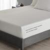 imageVera Wang  Queen Sheet Set Luxury Sateen Cotton Bedding 800 Thread Count Soft ampamp Smooth Home Decor Steel Grey4pcs QueenLace Ivory