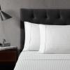 imageVera Wang  Queen Sheet Set Super Soft ampamp Breathable Premium Cotton Bedding with Matching Shams Striped Home Decor Dobby Stripe Grey QueenDobby Stripe Grey