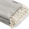 imageVera Wang  Throw Blanket Luxury Cotton Bedding Lightweight Home Decor for All Seasons Twill Fringe Charcoal Grey Throw 50quot x 60quotCharcoal Grey