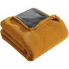 imageVera Wang  Throw Blanket Super Soft Faux Fur Bedding Luxury Home Decor for Bed or Couch Lapin Black 50quot x 60quotLapin Gold