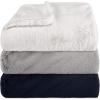 imageVera Wang  Throw Blanket Super Soft Faux Fur Bedding Luxury Home Decor for Bed or Couch Lapin Black 50quot x 60quotLapin Navy