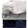 imageVera Wang  Throw Blanket Super Soft Faux Fur Bedding Luxury Home Decor for Bed or Couch Lapin Black 50quot x 60quotLapin Navy