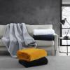imageVera Wang  Throw Blanket Super Soft Faux Fur Bedding Luxury Home Decor for Bed or Couch Lapin Black 50quot x 60quotLapin White