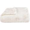 imageVera Wang  Throw Blanket Super Soft Faux Fur Bedding Luxury Home Decor for Bed or Couch Lapin Black 50quot x 60quotLapin White