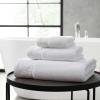 imageVera Wang  Towel Set 6Piece Soft ampamp Absorbent Cotton Bathroom Towels Luxury Bathroom Accessories OekoTex Certified Tonal Floral White 6Piece Set