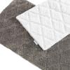 imageVera Wang  Tufted Diamond Collection  Soft and Absorbent Plush Reversible Bath Rug Set Modern Designer Style for Bathroom Dcor 2Piece WhiteUSHS6D1117231Grey