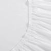 imageVera Wang Percale Collection Bed Sheet Set  100 Cotton Crisp ampamp Cool Lightweight ampamp OekoTex Certified Queen WhiteBlue