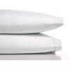imageVera Wang Percale Collection Bed Sheet Set  100 Cotton Crisp ampamp Cool Lightweight ampamp OekoTex Certified Queen WhiteCharcoal