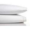imageVera Wang Percale Collection Bed Sheet Set  100 Cotton Crisp ampamp Cool Lightweight ampamp OekoTex Certified Queen WhiteWhite