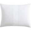 imageVera Wang Queen Duvet Cover Set Designer Cotton Bedding Set Includes Matching Shams with Bonus Euro Shams ampamp Throw Pillow Covers Lattice Solid White QueenLattice Solid White