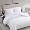 imageVera Wang Queen Duvet Cover Set Reversible Cotton Bedding Set with Matching Shams Designer Home Dcor Zig Zag WhiteGrey QueenZig Zag WhiteBeige
