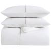 imageVera Wang Queen Duvet Cover Set Reversible Cotton Bedding Set with Matching Shams Designer Home Dcor Zig Zag WhiteGrey QueenZig Zag WhiteBeige