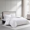 imageVera Wang Queen Duvet Cover Set Reversible Cotton Bedding Set with Matching Shams Designer Home Dcor Zig Zag WhiteGrey QueenZig Zag WhiteGrey