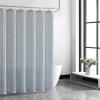 imageVera Wang Shower Curtain All Cotton Home Decor Designer Bathroom Decor Marled Waffle Blue 72quot x 70quotMarled Waffle Blue