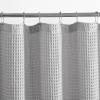 imageVera Wang Shower Curtain All Cotton Home Decor Designer Bathroom Decor Marled Waffle Blue 72quot x 70quotMarled Waffle Grey