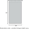 imageVera Wang Shower Curtain All Cotton Home Decor Designer Bathroom Decor Marled Waffle Blue 72quot x 70quotSeersucker