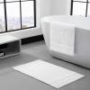 imageVera Wang  Bath Rugs Luxury Bathroom Decor Soft ampamp Aboserbent Cotton Bath Mat Eden White 2 PieceWhite