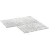 imageVera Wang  Bathroom Rug Set Soft ampamp Absorbent Bathroom Decor Reversible Modern Design Marquis Diamond Grey 2 PieceGrey