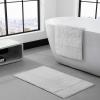 imageVera Wang  Bathroom Rug Set Soft ampamp Absorbent Bathroom Decor Reversible Modern Design Sculpted Pleat Grey 2 PieceGrey