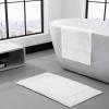 imageVera Wang  Bathroom Rug Set Soft ampamp Absorbent Bathroom Decor Reversible Modern Design Sculpted Pleat Grey 2 PieceWhite