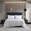 imageVera Wang  Queen Blanket Breathable Cotton Bedding Medium Weight Home Decor for All Seasons Chenille Pique Grey QueenGrey